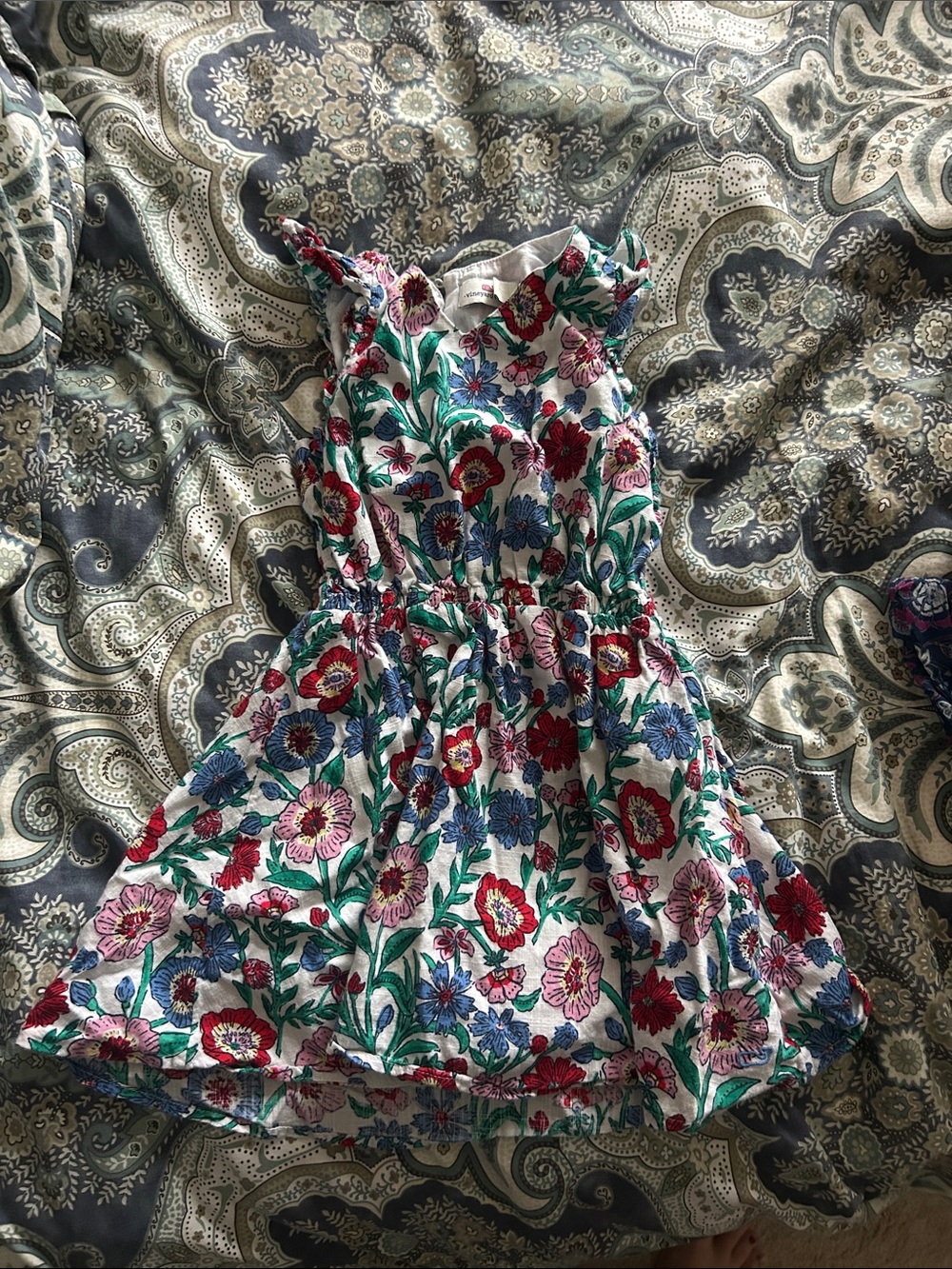 Girls Floral Knit Sundress